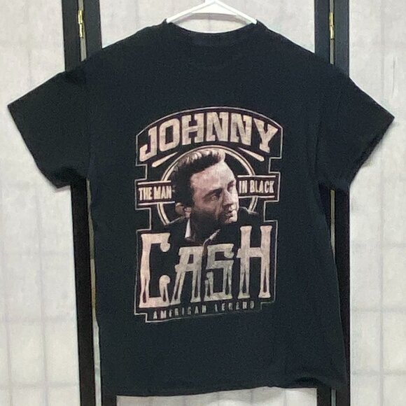 Unbranded Other - Johnny Cash The Man in Black Graphic Tee American Legend Short Sleeve Crew Neck